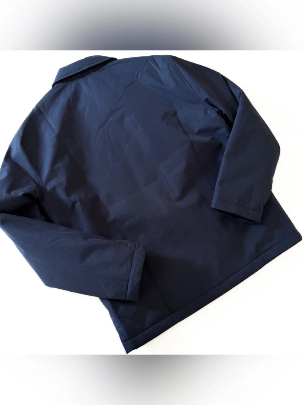 Banana Republic Jacket Mens Medium Tailored Navy Blue Water Resistant Shacket